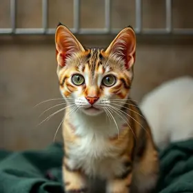 gatil para gatos em situação vulnerável