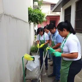 ações de limpeza e revitalização em escolas municipais