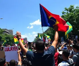 ato de apoio à reeleição de Lula
