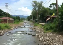 córrego em Ferraz de Vasconcelos